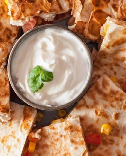 Tofu Quesadillas with Steamed Sweet Potatoes - 800+