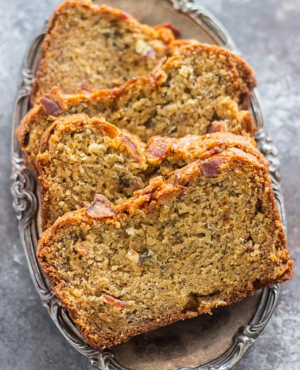Bacon Peanut Butter Banana Bread Recipe - The Gold Lining Girl