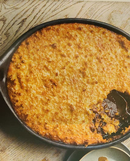 Slow-cooked chicken with a crisp corn crust