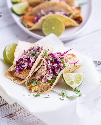 Blackened Fish Tacos With Chipotle Yogurt Sauce