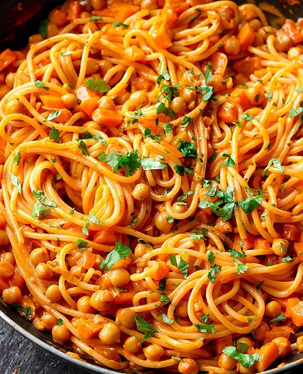 Protein Vegan Gochujang Spaghetti