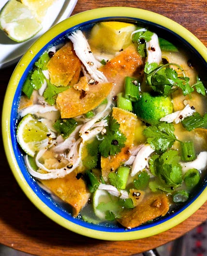 Tangy lime juice fuels this Mexican chicken soup that soothes the soul