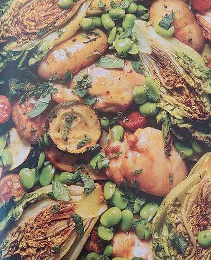 Chicken and Chorizo tray bake