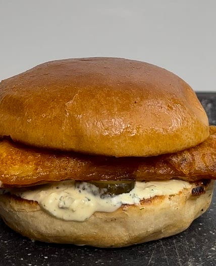 Popeye's cajun flounder sandwich