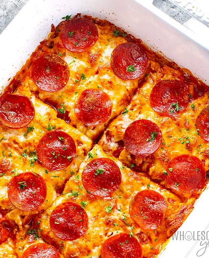 Pizza Casserole (Easy, 5 Ingredients!)