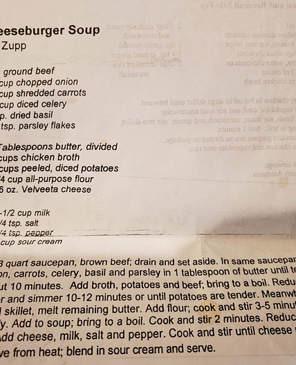Cheeseburger Soup