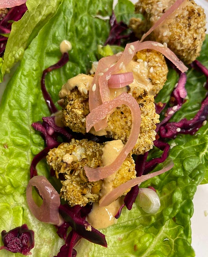 Crispy Cauliflower Lettuce Wraps