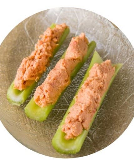 greek hummus  stuffed celery