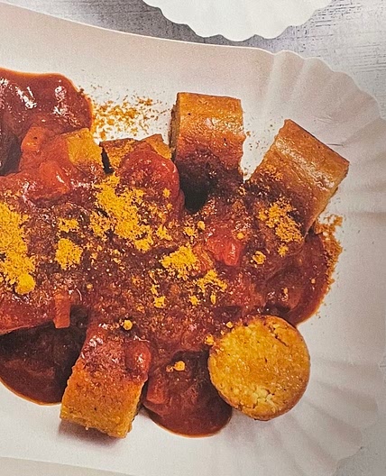 Currywurst (vegan) 
