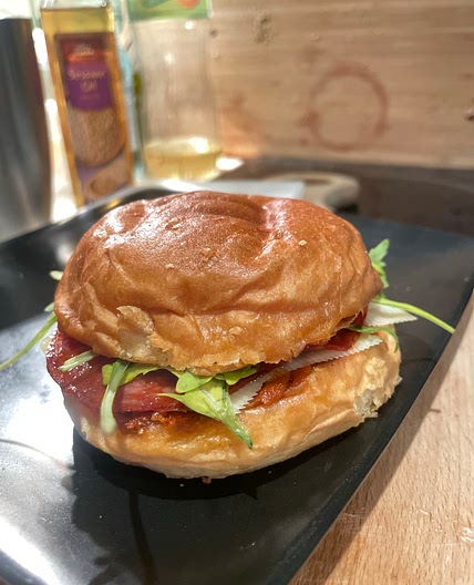 Korean inspired grilled sandwich 