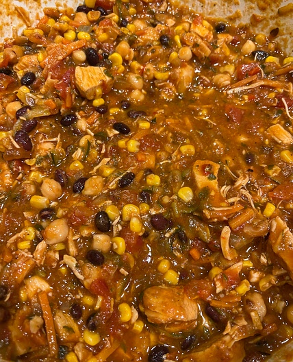 Chicken taco soup