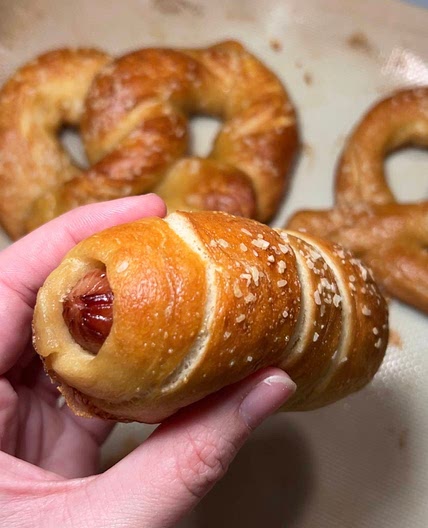 Homemade Pretzel Dogs 