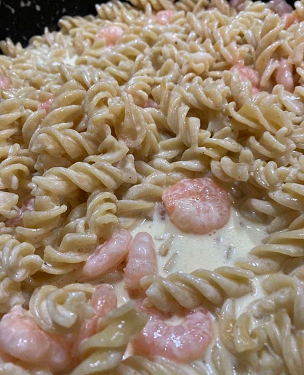 Creamy Prawn Alfredo