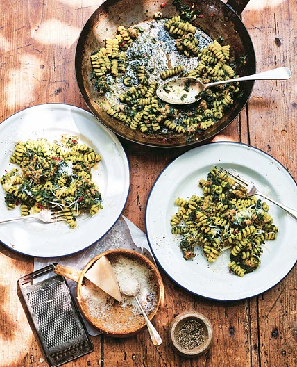 Fusilli with sausage and cavolo nero recipe