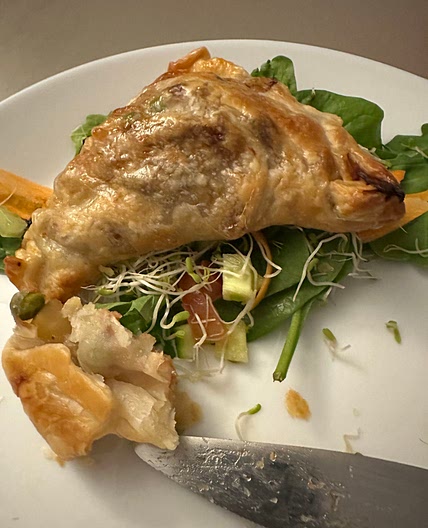 Leftover pulled pork pasties