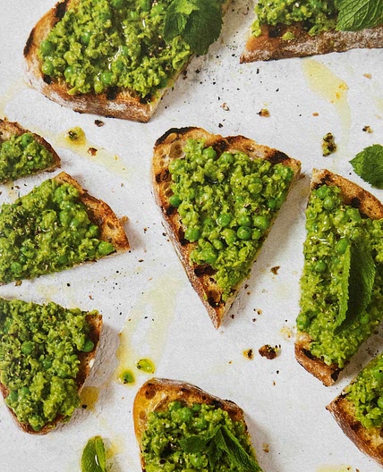 Smashed Peas on Toast
