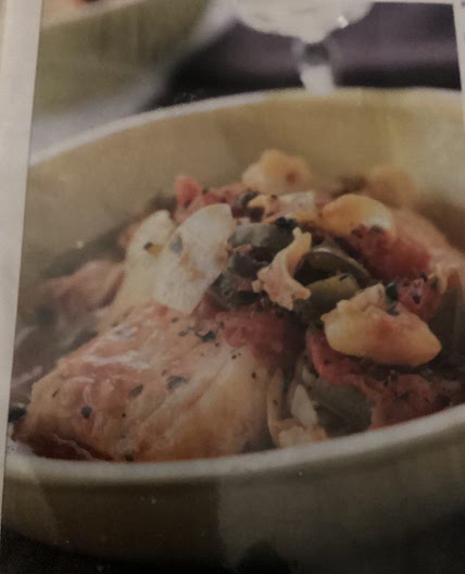 Sea Bass with Tomato Artichoke Sauce
