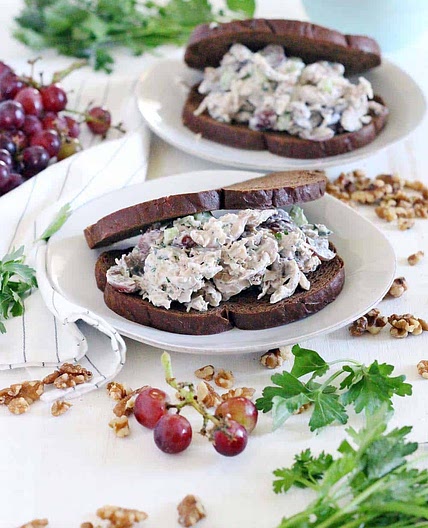Chicken Salad with Grapes and Walnuts