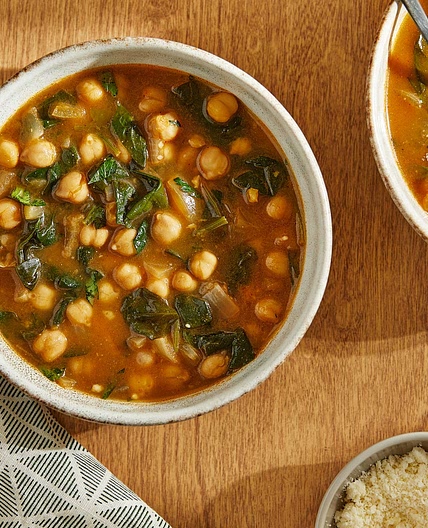 This garlicky spinach soup starts with a simple formula