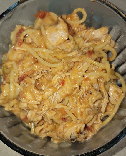 Crockpot Chicken Spaghetti