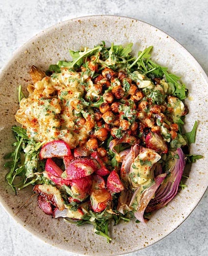 Spicy Honey Chickpea Bowl