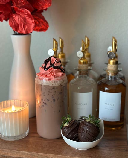 Chocolate Covered Strawberry Iced Mocha