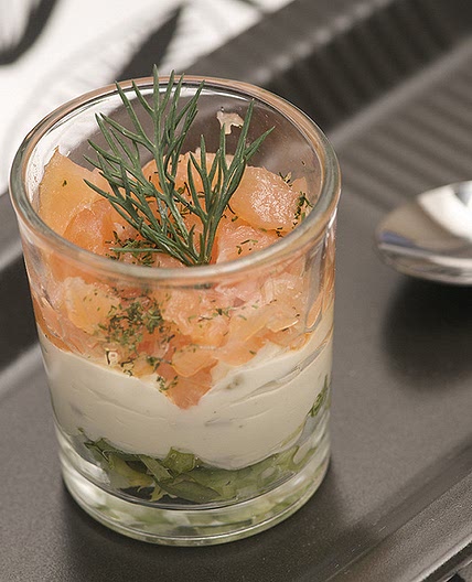 Verrine au saumon fumé