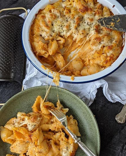 Butternut squash mac &amp; cheese. SO delicious, a comforting an