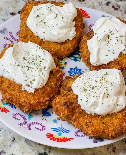 Crispy mashed potato croquettes 