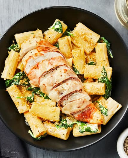 Prosciutto-Wrapped Swiss Chicken! 🧀🍗