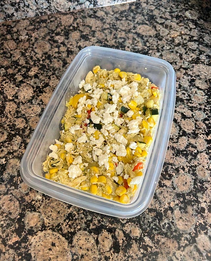 POLLO DESMENUZADO EN SALSA VERDE
