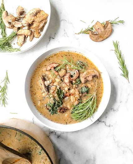 Creamy Vegan White Bean Soup