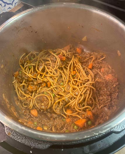 Instant pot ultimate all in one beef bolognaise