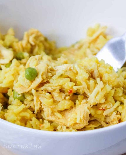 Crockpot Chicken and Yellow Rice
