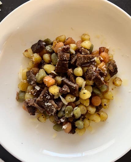 Roasted Garlic Gnocchi with Short Ribs