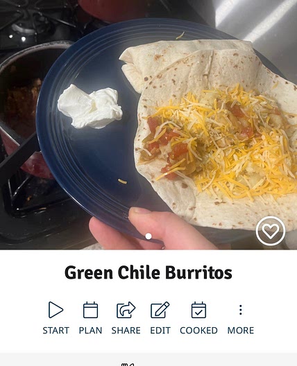 Green Chile Sauce Burritos 