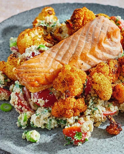 Ofenlachs mit Röstblumenkohl