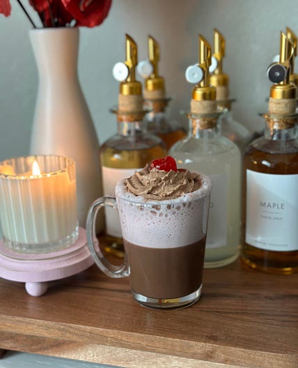 Cherry Chocolate Mocha Latte