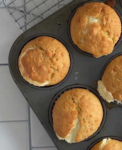 WIC Approved Carrot Cake Cheesecake Muffins