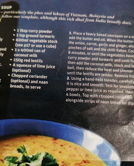 Curried lentil soup