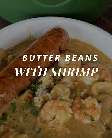 Butter Beans with Shrimp