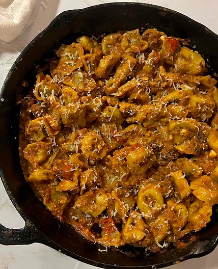 Spinach Tortellini with Sausage and Feta