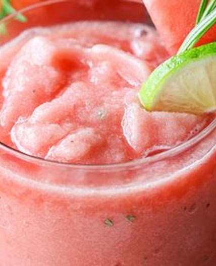 Frosted Watermelon Rosemary Slushy