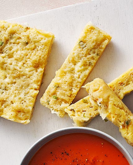 Cheese and onion microwave bread
