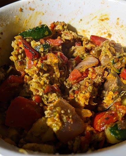 Stir Fry Veggies with Egg White