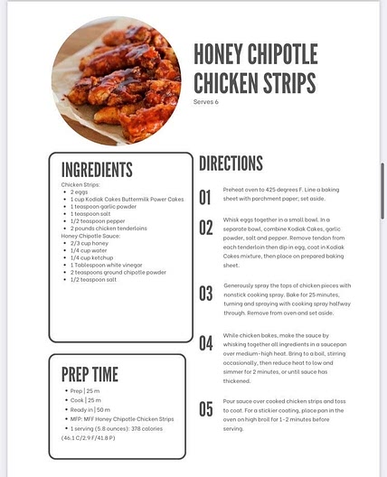 Honey Chipotle Chicken Strips