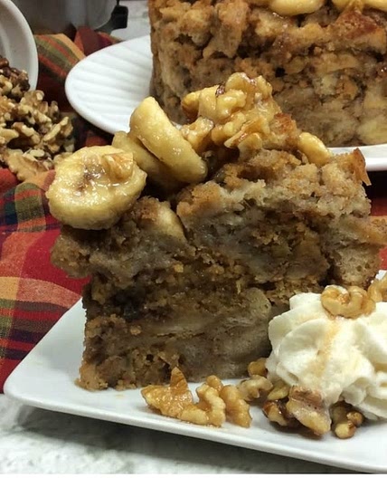 Instant Pot Caramelized Banana Walnut French Toast