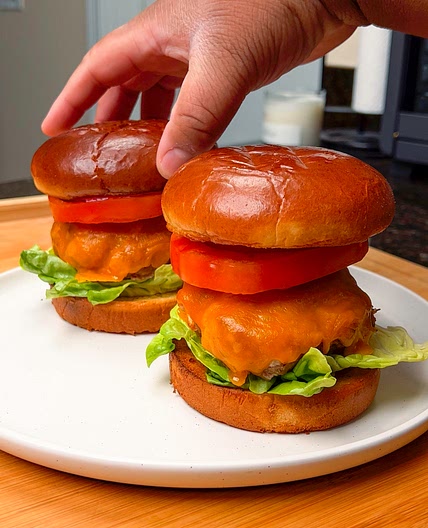 Air Fryer Turkey Burger