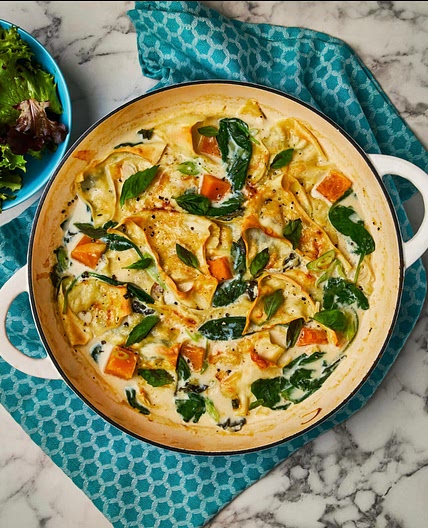 One-Pot Plant-Based Butternut Squash & Spinach Lasagne (V)