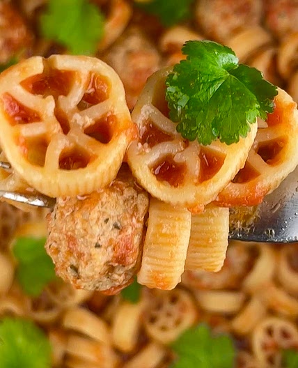 Mini Meatballs Pasta
